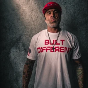 White with Red Lettering